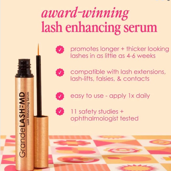 NWT Grande Cosmetics GrandeLASH - MD Lash Enhancing Clear Serum 0.07 oz/2 ml - Picture 8 of 11